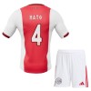 Virallinen Fanipaita + Shortsit Ajax Amsterdam Hato 4 Kotipelipaita 2025-26 - Lasten